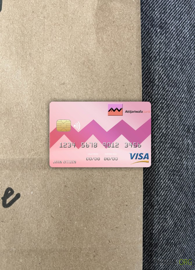 Côte d'Ivoire Photolook carte visa Attijariwafa bank recto